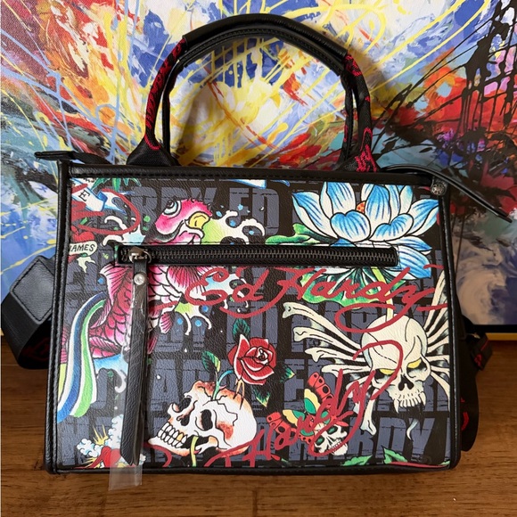 NWT Ed Hardy Bundle Tote & Perfume - Picture 5 of 16